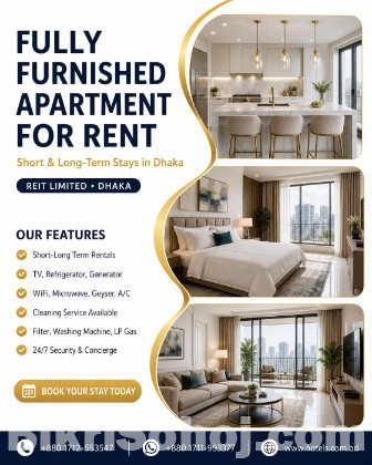 Premium Services Furnished 3BHK Apartment
